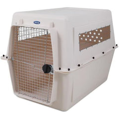 Petmate Traditional Vari Kennel - Taupe, durable and secure pet kennel for safe travel, designed for dogs and cats