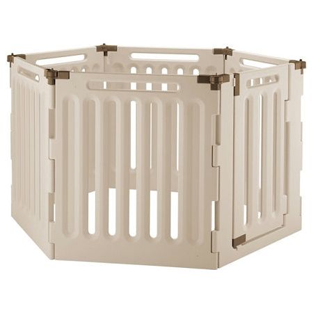 Richell Convertible Indoor Outdoor 6-Panel Pet Playpen, spacious and durable playpen for pets, perfect for both indoor and outdoor use with adjustable panels