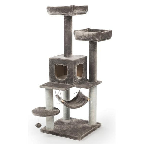 Prevue Pet Products Kitty Power Paws Party Tower Furniture, fun and durable cat tree with multiple levels, sisal posts, and interactive features