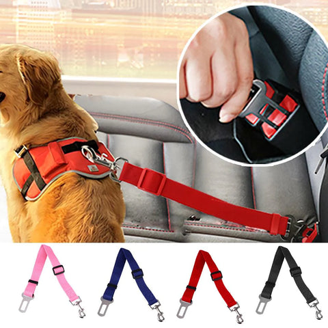 Pet Car Seat Belt, adjustable safety harness for pets, ensuring secure travel and comfort in vehicles