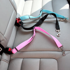 Pet Car Seat Belt, adjustable safety harness for pets, ensuring secure travel and comfort in vehicles