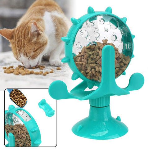 Pet Feeding Interactive Wheel, engaging toy that dispenses treats as pets play, promoting exercise and mental stimulation