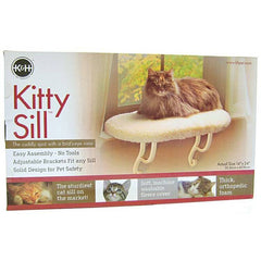 K&H Pet Cat Window Sill Bed (Unheated), comfortable perch for cats to enjoy sunny views and relaxation